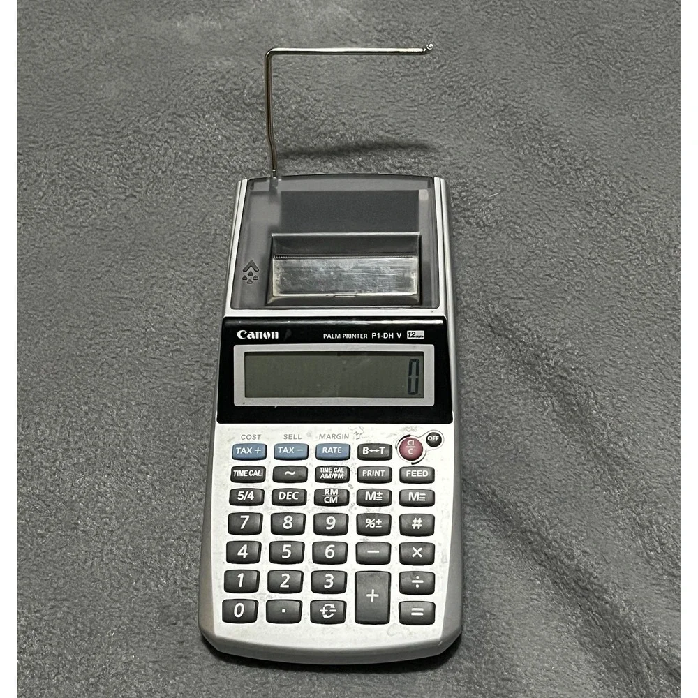 Canon Palm Printer P1-DH V 12 Digits Receipt Business‎ Calculator WORKS